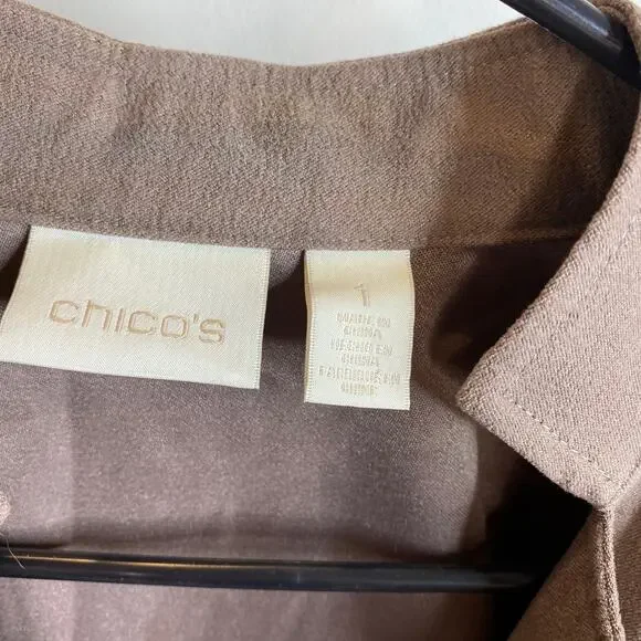 Chico's brown/gold accent jacket - Picture 5 of 7